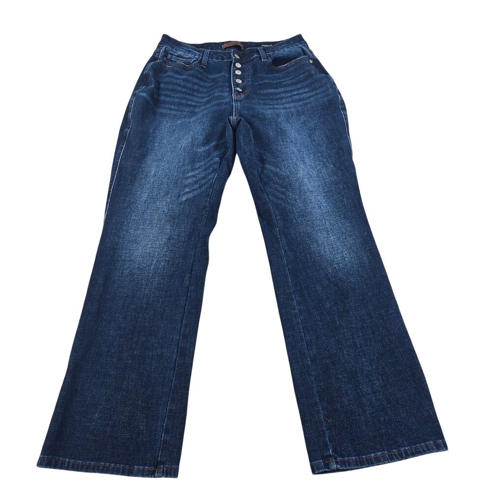 Judy Blue High Rise Button Fly Straight Leg Fit Jeans Women Size 16W